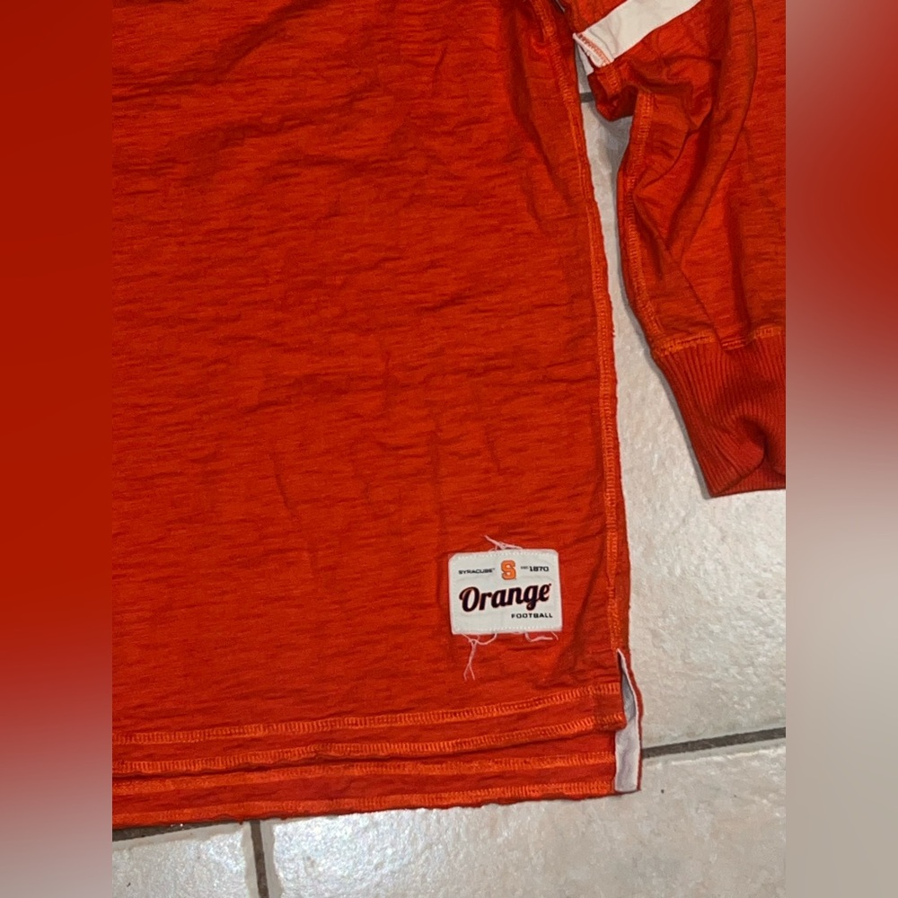 Orange Syracuse Long Sleeve Pullover - Picture 3 of 9